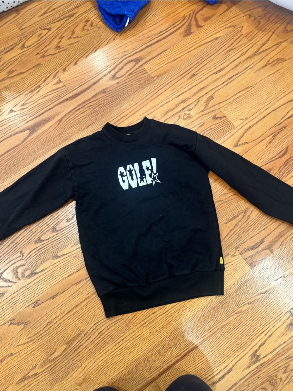 Golf Black Crewneck Sweater with White Logo